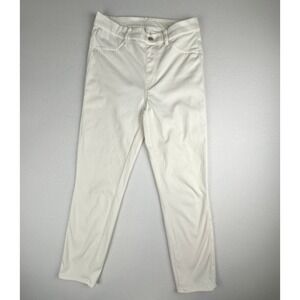 Uniqlo Ultra Stretch Leggings Pants White High Rise Women's M